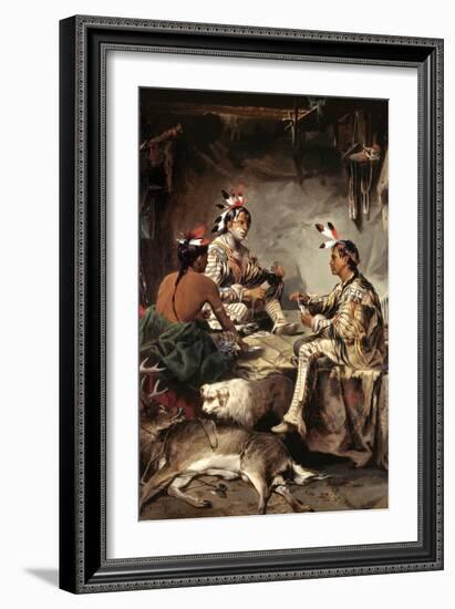 Gambling for the Buck-John Mix Stanley-Framed Art Print