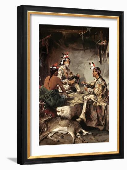 Gambling for the Buck-John Mix Stanley-Framed Art Print