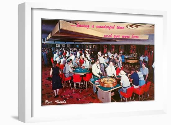 Gambling in Reno, Nevada-null-Framed Art Print