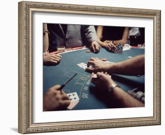 Gambling Table in a New Orleans Casino-Arthur Schatz-Framed Photographic Print