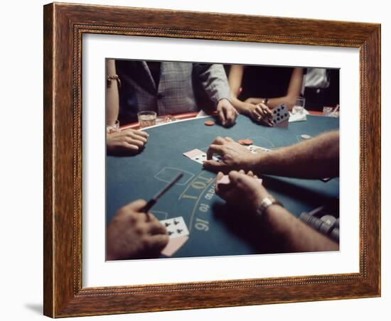 Gambling Table in a New Orleans Casino-Arthur Schatz-Framed Photographic Print