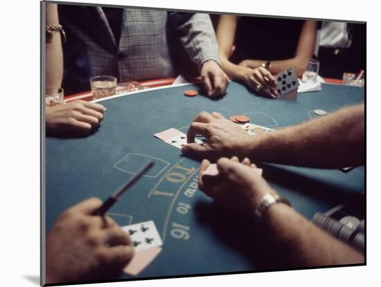 Gambling Table in a New Orleans Casino-Arthur Schatz-Mounted Photographic Print