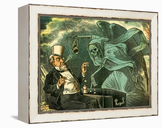Gambling with Death, 1883-Bernard Gillam-Framed Premier Image Canvas