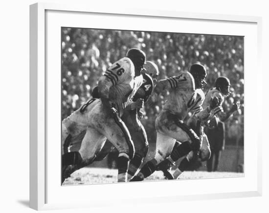 Game Between the Baltimore Colts Vs. the Chicago Bears-George Silk-Framed Premium Photographic Print