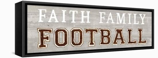 Game Day III Faith Family Football-Marco Fabiano-Framed Stretched Canvas