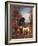 Game Keeper Stops Near His Dogs-Constant Troyon-Framed Art Print