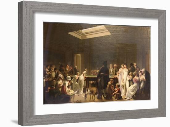 Game of Billiards, 1807-Louis Leopold Boilly-Framed Giclee Print