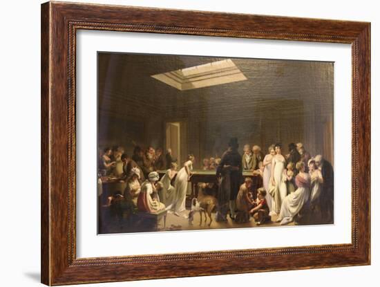 Game of Billiards, 1807-Louis Leopold Boilly-Framed Giclee Print