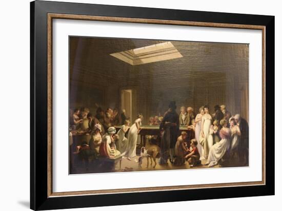 Game of Billiards, 1807-Louis Leopold Boilly-Framed Giclee Print