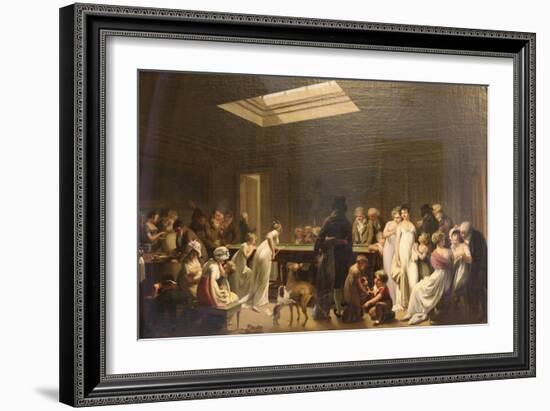 Game of Billiards, 1807-Louis Leopold Boilly-Framed Giclee Print