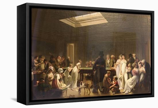 Game of Billiards, 1807-Louis Leopold Boilly-Framed Premier Image Canvas