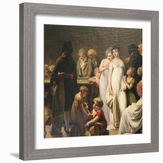 Game of Billiards, 1807-Louis Leopold Boilly-Framed Giclee Print