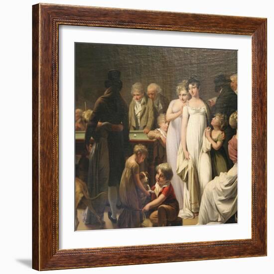 Game of Billiards, 1807-Louis Leopold Boilly-Framed Giclee Print