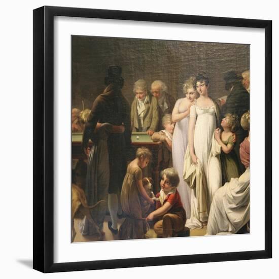 Game of Billiards, 1807-Louis Leopold Boilly-Framed Giclee Print