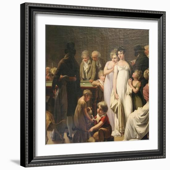 Game of Billiards, 1807-Louis Leopold Boilly-Framed Giclee Print