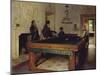 Game of Billiards, 1893-Tito Lessi-Mounted Giclee Print