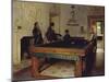 Game of Billiards, 1893-Tito Lessi-Mounted Premium Giclee Print