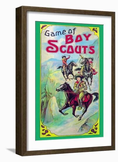 Game of Boy Scouts-null-Framed Premium Giclee Print