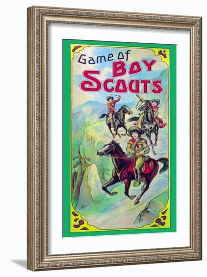 Game of Boy Scouts-null-Framed Art Print