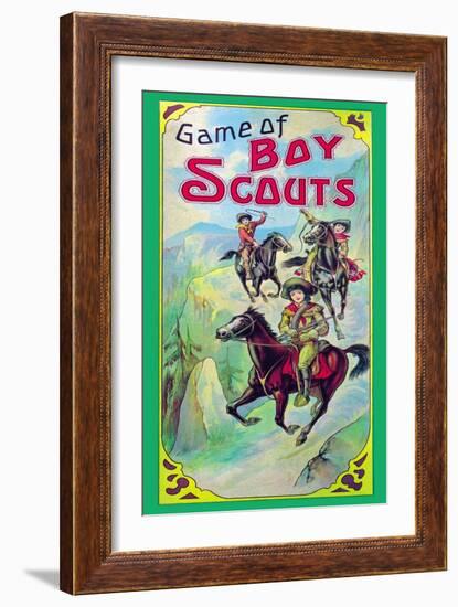 Game of Boy Scouts-null-Framed Art Print