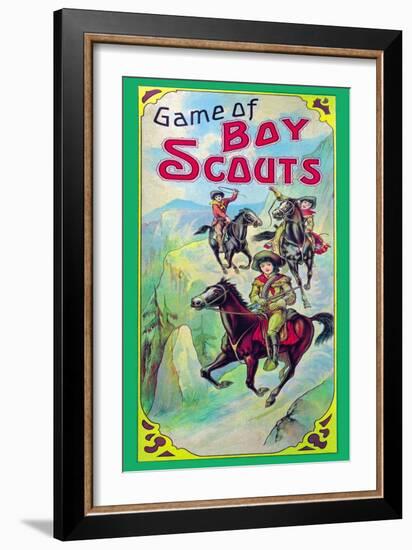 Game of Boy Scouts-null-Framed Art Print