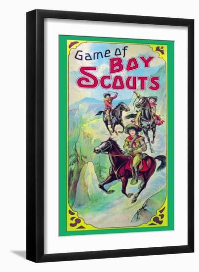 Game of Boy Scouts-null-Framed Art Print
