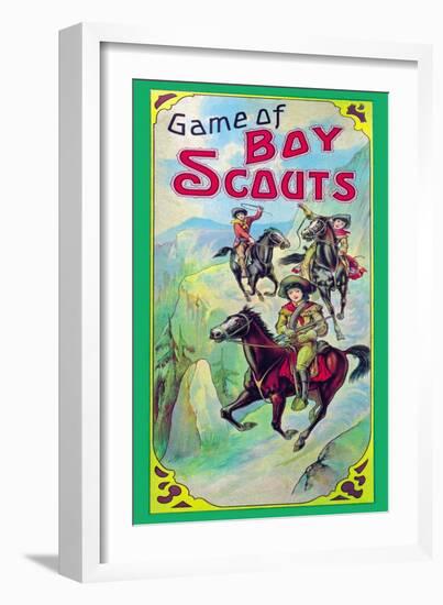 Game of Boy Scouts-null-Framed Art Print