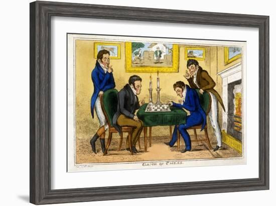 Game of Chess, Pub. Mccleary, Dublin, 1819-George Cruikshank-Framed Giclee Print