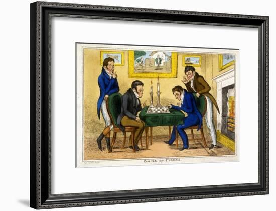 Game of Chess, Pub. Mccleary, Dublin, 1819-George Cruikshank-Framed Giclee Print