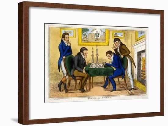 Game of Chess, Pub. Mccleary, Dublin, 1819-George Cruikshank-Framed Giclee Print