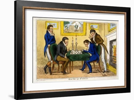 Game of Chess, Pub. Mccleary, Dublin, 1819-George Cruikshank-Framed Giclee Print