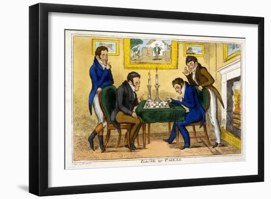 Game of Chess, Pub. Mccleary, Dublin, 1819-George Cruikshank-Framed Giclee Print