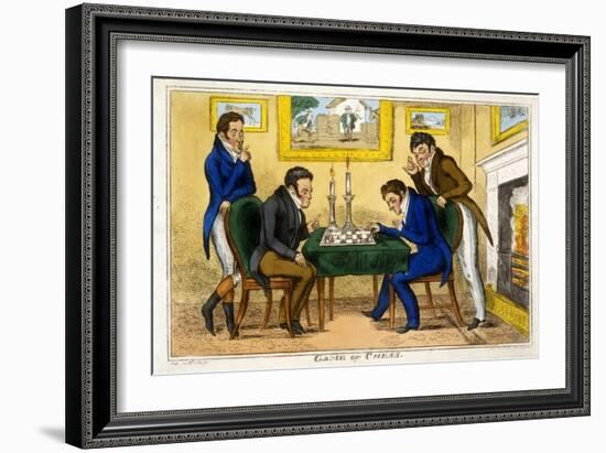 Game of Chess, Pub. Mccleary, Dublin, 1819-George Cruikshank-Framed Giclee Print