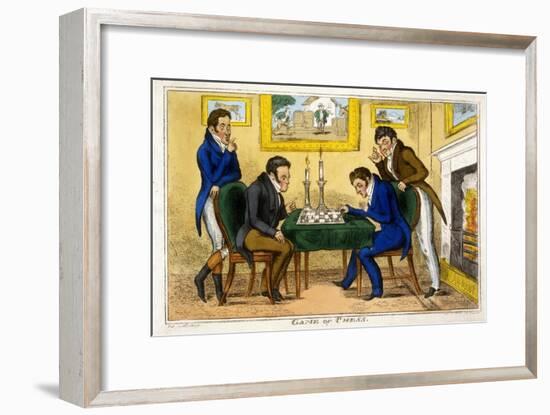 Game of Chess, Pub. Mccleary, Dublin, 1819-George Cruikshank-Framed Giclee Print