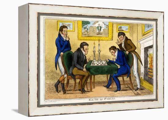 Game of Chess, Pub. Mccleary, Dublin, 1819-George Cruikshank-Framed Premier Image Canvas