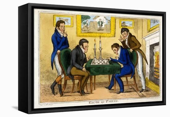 Game of Chess, Pub. Mccleary, Dublin, 1819-George Cruikshank-Framed Premier Image Canvas