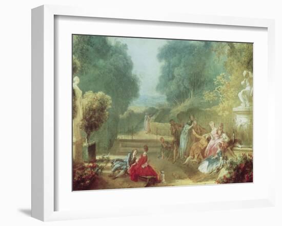 Game of Hot Cockles-Jean-Honoré Fragonard-Framed Giclee Print