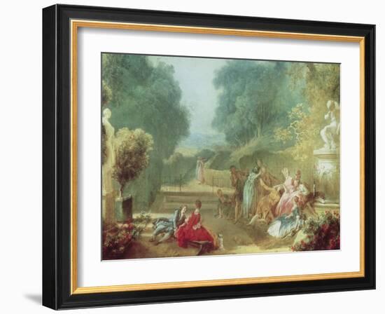 Game of Hot Cockles-Jean-Honoré Fragonard-Framed Giclee Print