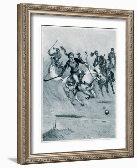 Game of Polo, 1888-Stanley L Wood-Framed Giclee Print