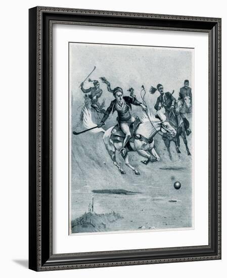 Game of Polo, 1888-Stanley L Wood-Framed Giclee Print