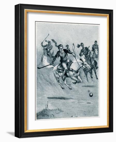 Game of Polo, 1888-Stanley L Wood-Framed Giclee Print