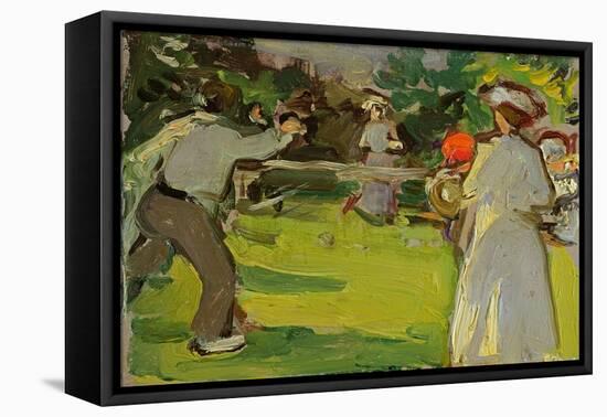 Game of Tennis, Luxembourg Gardens, C.1906 (Panel)-Samuel John Peploe-Framed Premier Image Canvas