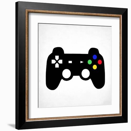 Game On 2 BW-Kimberly Allen-Framed Art Print