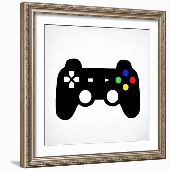 Game On 2 BW-Kimberly Allen-Framed Art Print