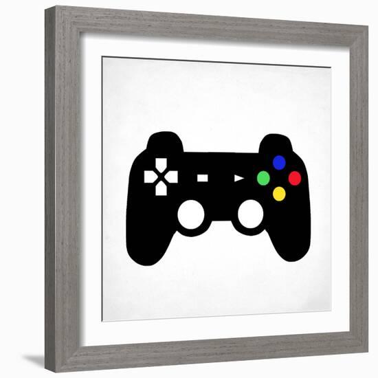 Game On 2 BW-Kimberly Allen-Framed Art Print