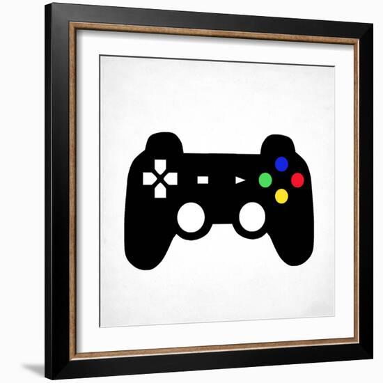 Game On 2 BW-Kimberly Allen-Framed Art Print