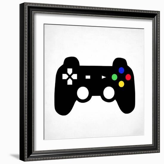 Game On 2 BW-Kimberly Allen-Framed Art Print