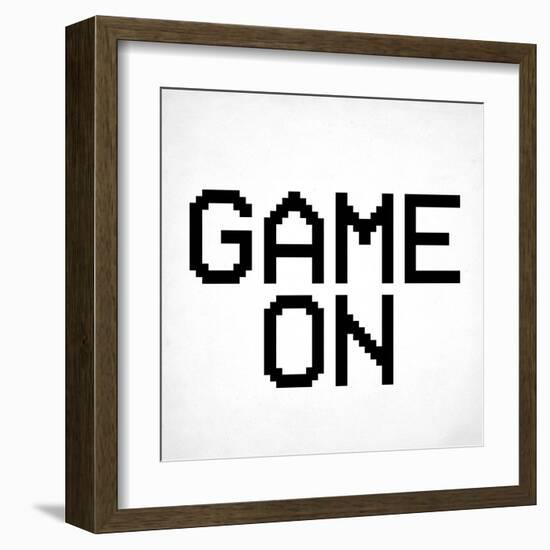 Game On 3 BW-Kimberly Allen-Framed Art Print