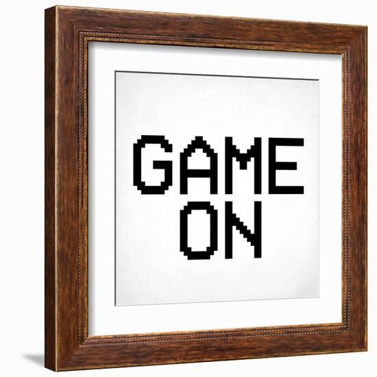 Game On 3 BW-Kimberly Allen-Framed Art Print