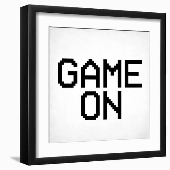 Game On 3 BW-Kimberly Allen-Framed Art Print